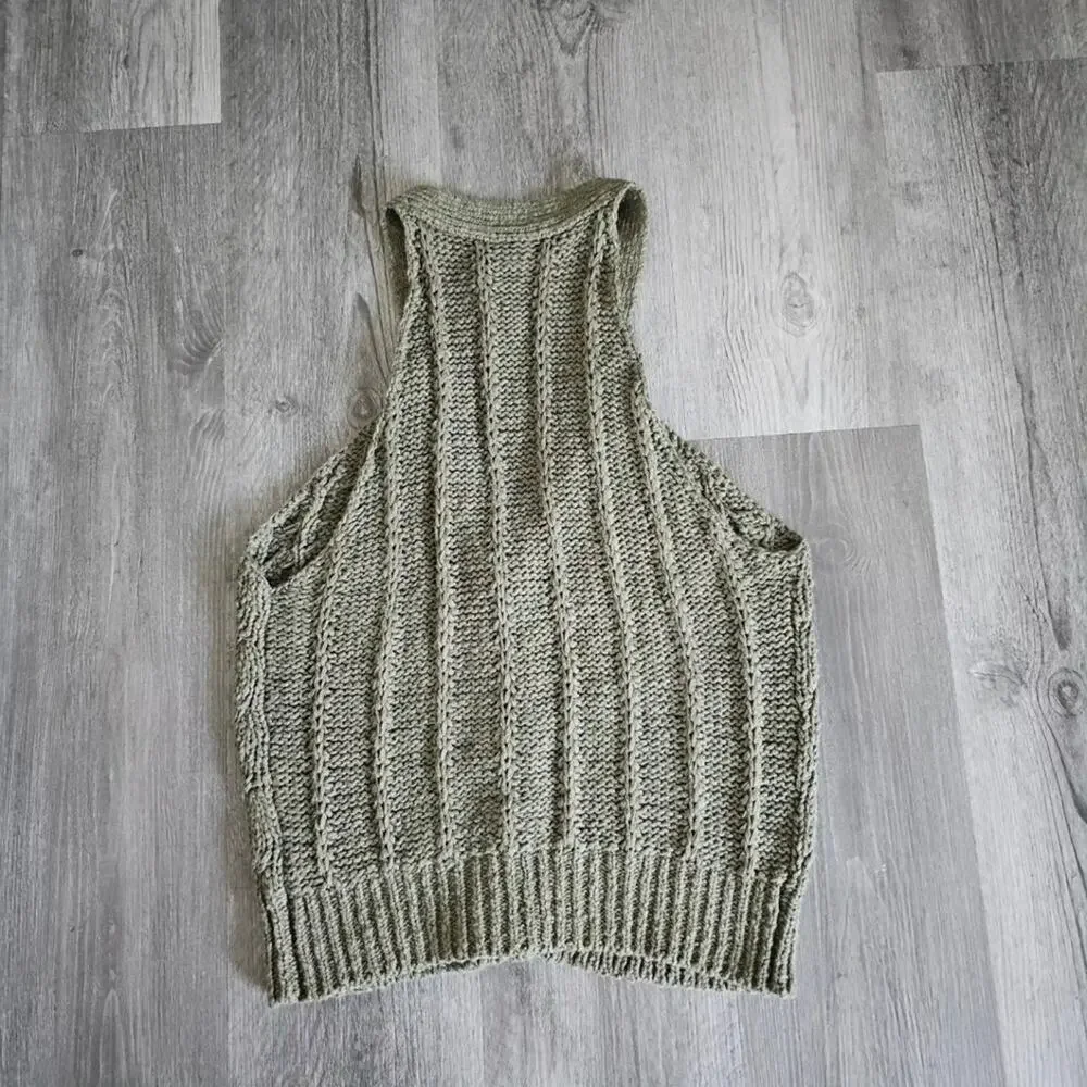 NWT Anthro Pilcro Olive Sweater Tank - Picture 3 of 10
